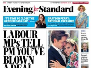 evening standard page