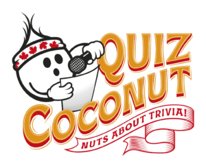 quiz coconut logo stacked nuts about trivia